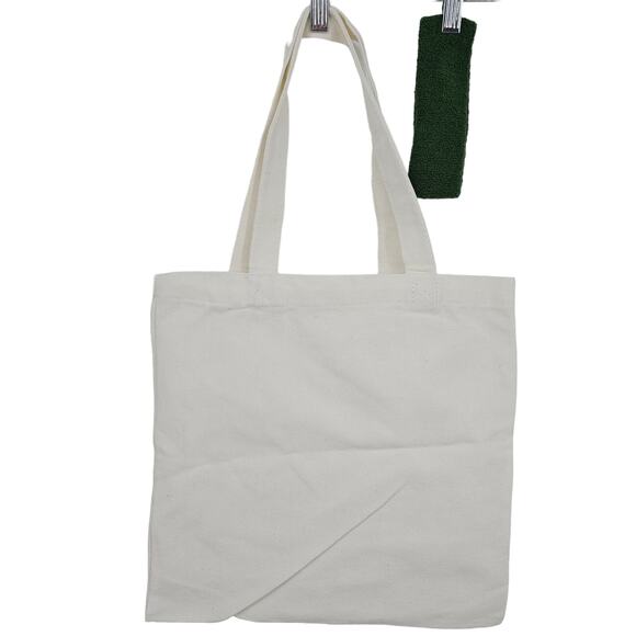 Halara Reuseable Canvas Top Handle Tote Bag and Terrycloth Hairband NEW in Bag - Picture 5 of 5